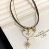Retro Fashion Sun Double-layer Necklace For Women - Image 4