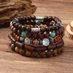 Handmade Beaded Men's Retro Multi-layer Bracelet