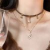 Retro Fashion Sun Double-layer Necklace For Women - Image 2