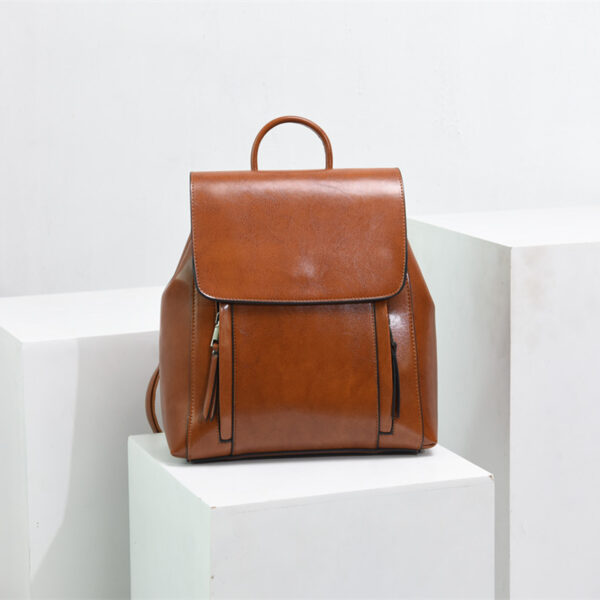 New Women's Fashion Leather Multi-functional Backpack - Image 3
