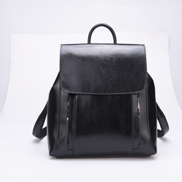 New Women's Fashion Leather Multi-functional Backpack - Image 6