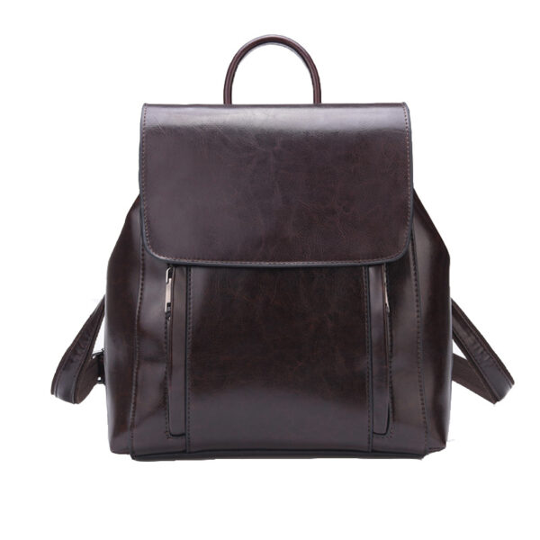 New Women's Fashion Leather Multi-functional Backpack - Image 5