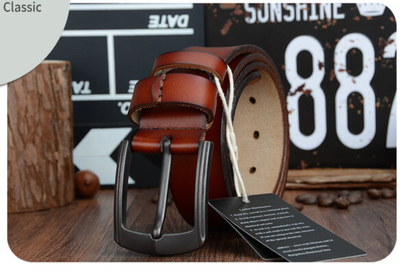 Dynamic buckle leather belt belt - Image 7