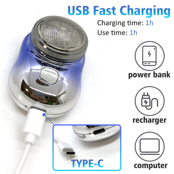Mini Portable  Shavers Rechargeable USB Electric  Machine Shaving For Men - Image 4