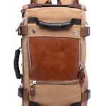 Large-capacity backpack canvas men's backpack multi-function shoulder computer backpack outdoor travel bag