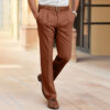 Men's Casual Suit Pants Fashion Trousers Mid Waist Straight Long Pants For Office Business Formal - Image 4