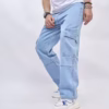 Men's New Style Jeans Straight Pants Pure Color Trend New Fashion - Image 3